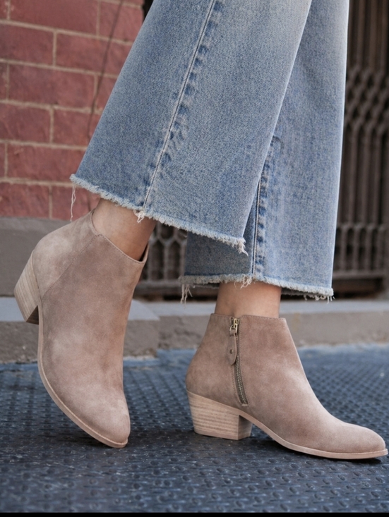 Thursday Boot Company Shoes - Thursday Boot Co Downtown Ankle Boot Rose Brown Suede Zip Up Western Boho Sz 10